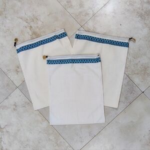 NEW Set Of 3 Tory Burch Duster Cover Bags For Your Shoes Or Handbags.